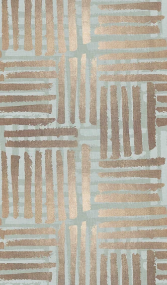 Fototapete Bildtapete Grafisches Streifen Muster in Beige und Salbeigrün Modern 2,7 x 1,59 m 