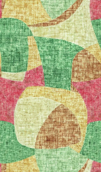 Fototapete Motivtapete Abstrakte Formen in Salbeigrün, Ocker und Terrakotta 2,7 x 1,59 m 