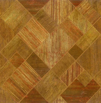 Fototapet Geometriskt randmönster i guld och oliv med textilstruktur 2,7 x 2,65 m 