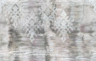 Fototapet med motiv Dimmiga pixelmoln i grått och lila 2,7 x 4,24 m 