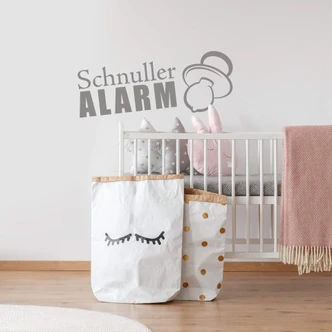 Wandtattoo Schnulleralarm 