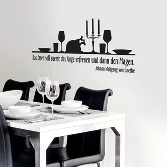 Wandtattoo Gedeckte Tafel 