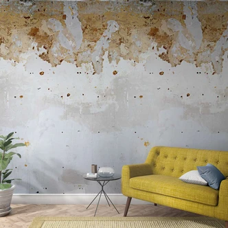 Fototapete mit rostiger Metalloptik Grau ,Steinoptik 2,70 x 1,59 m 