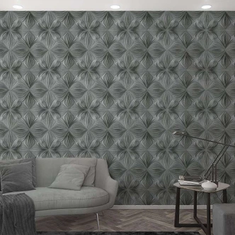 3D classic grey graphic wallpaper, graphic 2.70 x 1.59 m 