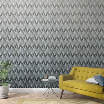 Photo wallpaper with 3D look grey,Graphic 2,70 x 1,59 m 