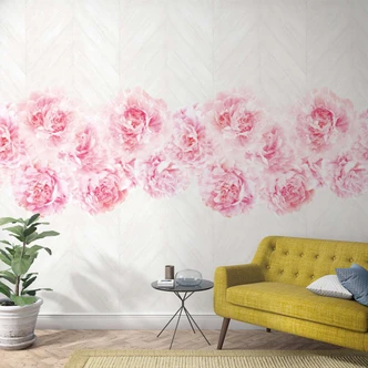 Fototapete in Rosenoptik auf Holz Rosa ,Floral 2,70 x 1,59 m 