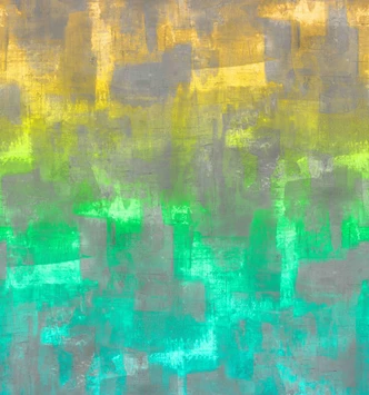 Fototapete Motivtapete Abstrakte Farbflächen in Grün Gelb und Grau mit Malstruktur 3,4 x 3,18 m 