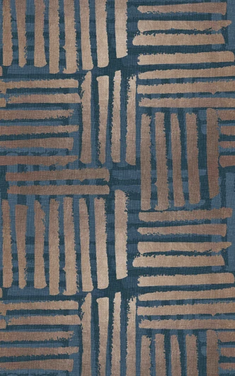 Fototapet Abstrakt randmönster i blått och beige i penselutseende 3,4 x 2,12 m Fototapet Abstrakt randmönster i blått och beige i penselutseende 3,4 x 2,12 m