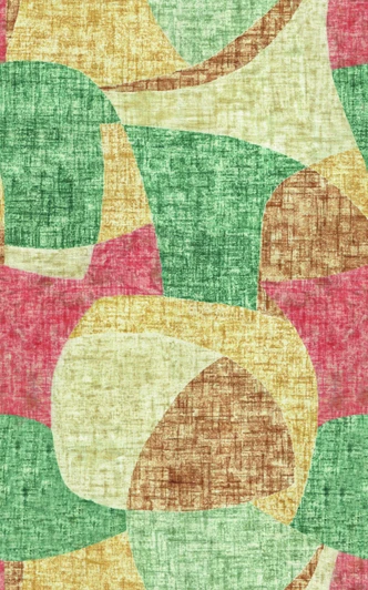 Fototapet med motiv Abstrakta retroformer i grönt, ockra och terrakotta 3,4 x 2,12 m Fototapet med motiv Abstrakta retroformer i grönt, ockra och terrakotta 3,4 x 2,12 m