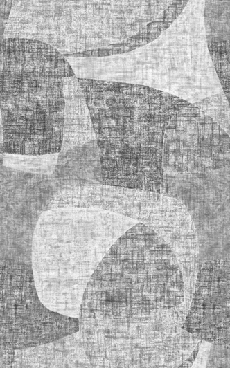 Fototapete Bildtapete Abstrakte Formen in Grau mit Struktur im Mid-Century-Stil 3,4 x 2,12 m 