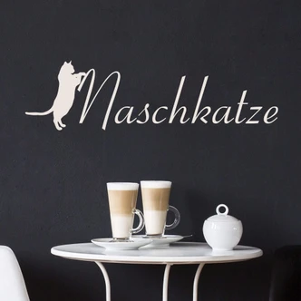 Wandtattoo Naschkatze 