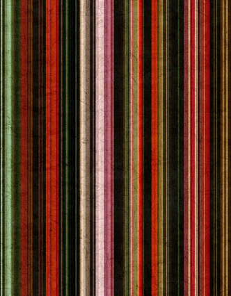 Fototapete Motivtapete Vintage Streifen in Rot Grün Schwarz mit Patina-Textur 3,4 x 2,65 m 