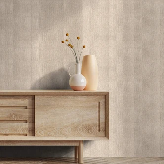 Vliestapete in gewebter Optik beige Grafisch 