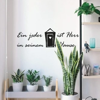 Wandtattoo Ein jeder ist Herr... 