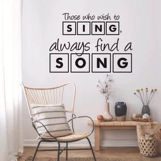Sticker mural - Those who wish to sing 
