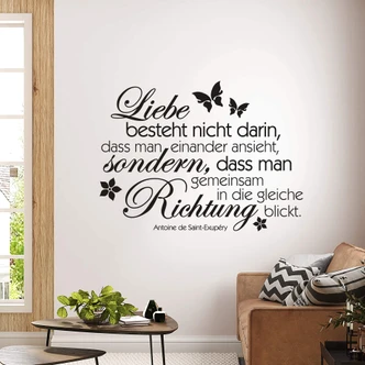 Wandtattoo Liebe besteht nicht darin... 