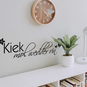 Wandtattoo Kiek mol wedder rin 
