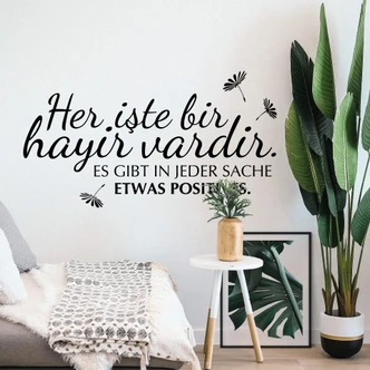 Wandtattoo Her iste bir hayir vardir 