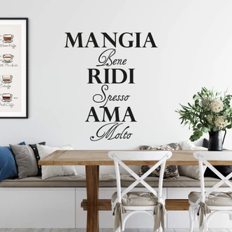 Mangia bene, ridi spesso, ama molto 