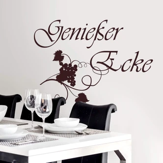 Wandtattoo Genießer Ecke 2 