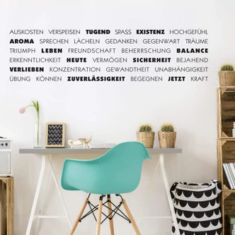 Wandtattoo Weisheiten 