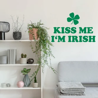 Wandtattoo Kiss me I'm Irish 