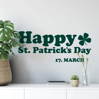 Wandtattoo Happy St. Patrick's Day 