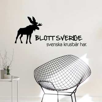 Wandtattoo Blott Sverige svenska krusbär har 