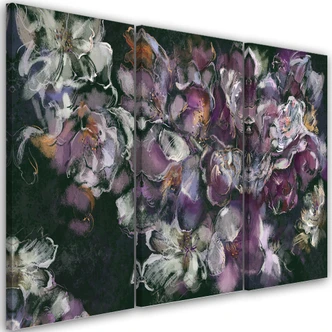Leinwandbild 3 teilig, Iris Blume 