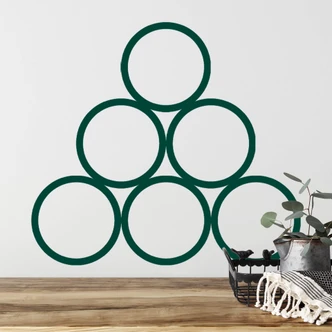 Sticker mural - 6 Cercles 