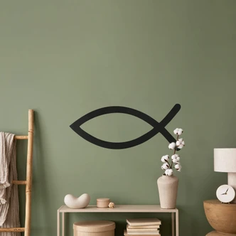 Muursticker Ichthus Vis 