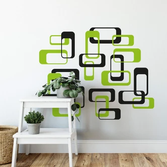 Retro Boxes Green Wall sticker 