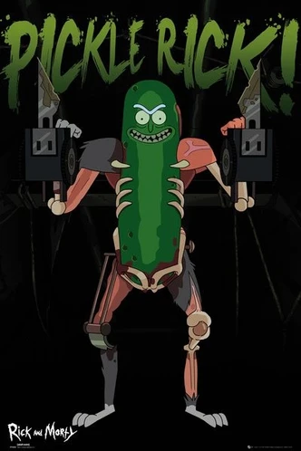 Poster, film poster Rick and Morty - Pickle Rick 61x91,5 cm 