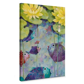Canvas Print Blanz – Yellow Water Lilies 