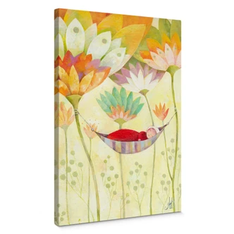 Canvas Print Blanz – Baby in a hammock 
