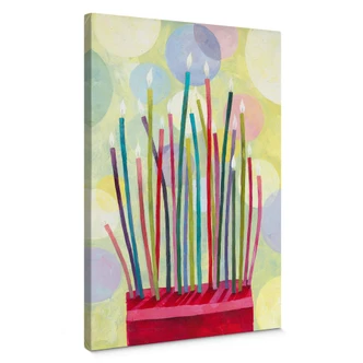 Tableau sur toile Blanz - Bougies d'anniversaire Tableau sur toile Blanz - Bougies d'anniversaire