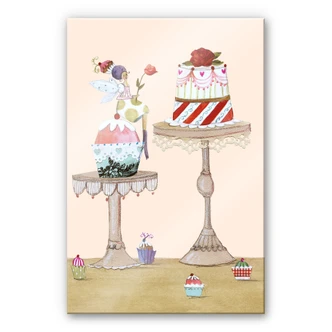Tableau en verre acrylique Leffler - Tortenelfe (fée du gâteau) 