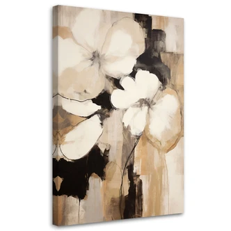 Leinwandbild Boho-Blumen 