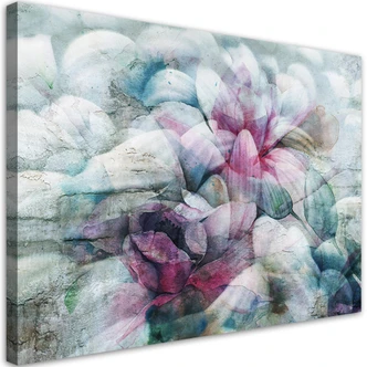 Leinwandbild, Bunte Aquarell Blätter 