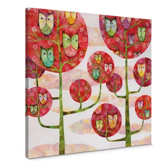 Canvas Print Blanz – Forest Owls 