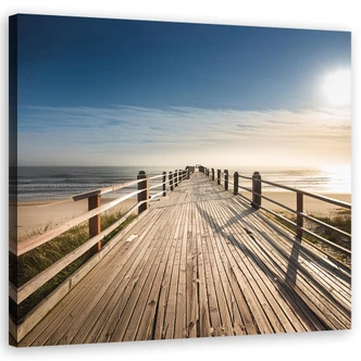 Leinwandbild Strand Meer Natur 