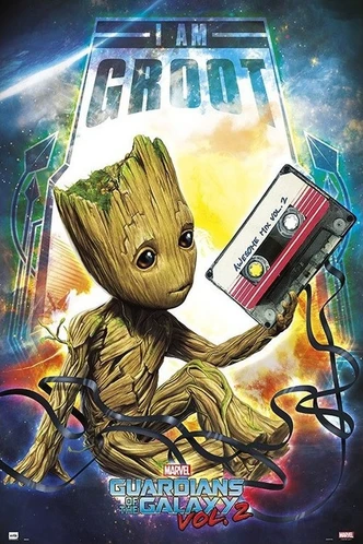 Poster, Filmposter Guardians Of The Galaxy - Groot 61x91,5 cm 