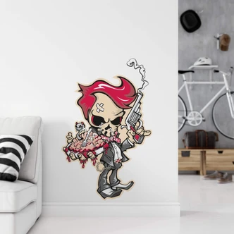 Muursticker Rock \'Dinner Mafia\' 2 