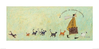 Poster Sam Toft - La valise de sandwichs à la sardine, Sam Toft (100 x 50 cm) 