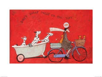 Poster Sam Toft - Don't Dilly Dally on the Way Impression d'art, Sam Toft (80 x 60 cm) 