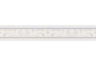 A.S. Création Bordüre Only Borders Borte mit Ornamenten barock creme, grau, weiß 