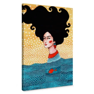 Lienzo Hülya - Por encima y por debajo 