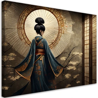 Leinwandbild, Japanische Geisha 