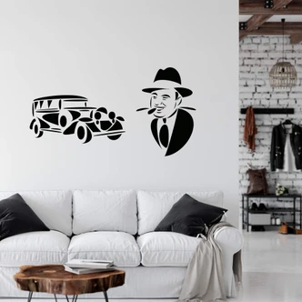 Sticker mural - Al Capone 