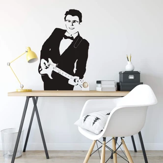 Sticker mural - Buddy Holly 
